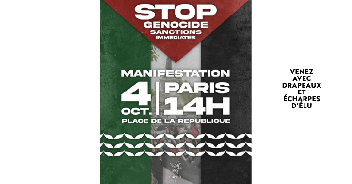stop génocide gaza palestine cisjordanie sanctions immédiates